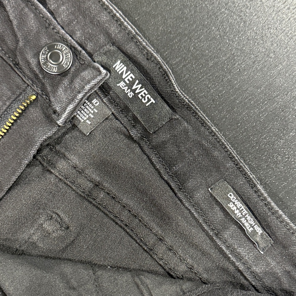 Nine West Black Denim Skinny Jeans - 10 - Picture 3 of 6